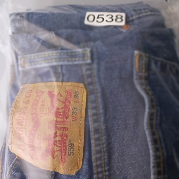 Levis 559 Relaxed Straight Jeans Mens W33 L30 Blue Denim Medium Wash Rare Tag - Picture 16 of 16